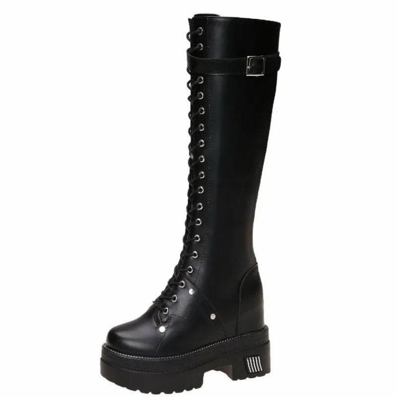 Chunky Sneaker Platform - 10CM New Women Platform Knee High