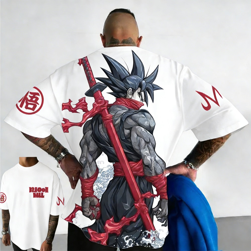 Street Fashion In Japan - Plus Size Dragon Ball Summer Anime