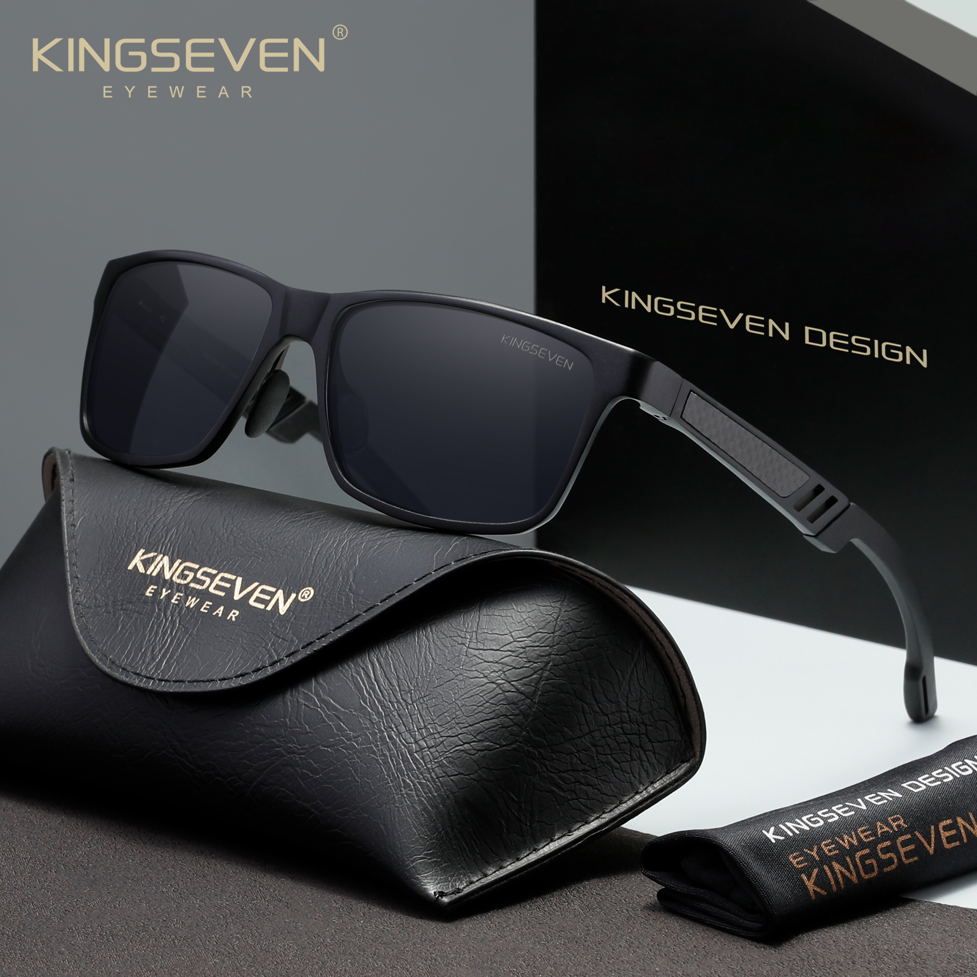 Street Fashion Glasses - KINGSEVEN Classical Sunglasses Polarized Men/Women Driving