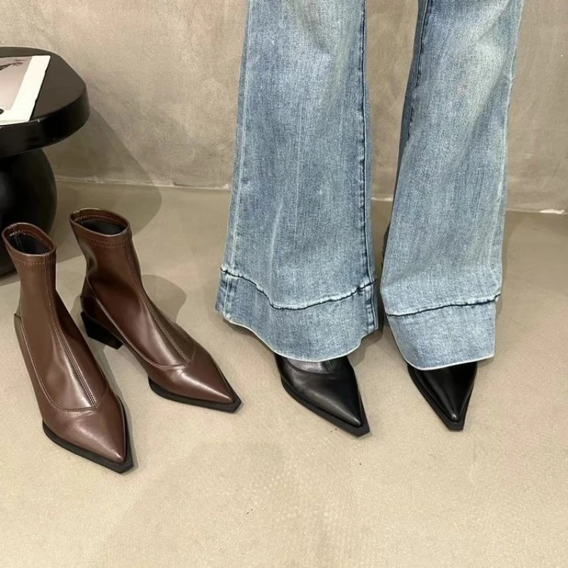 Street Fashion Winter 2025 - 2025 Autumn Winter New Woman Ankle