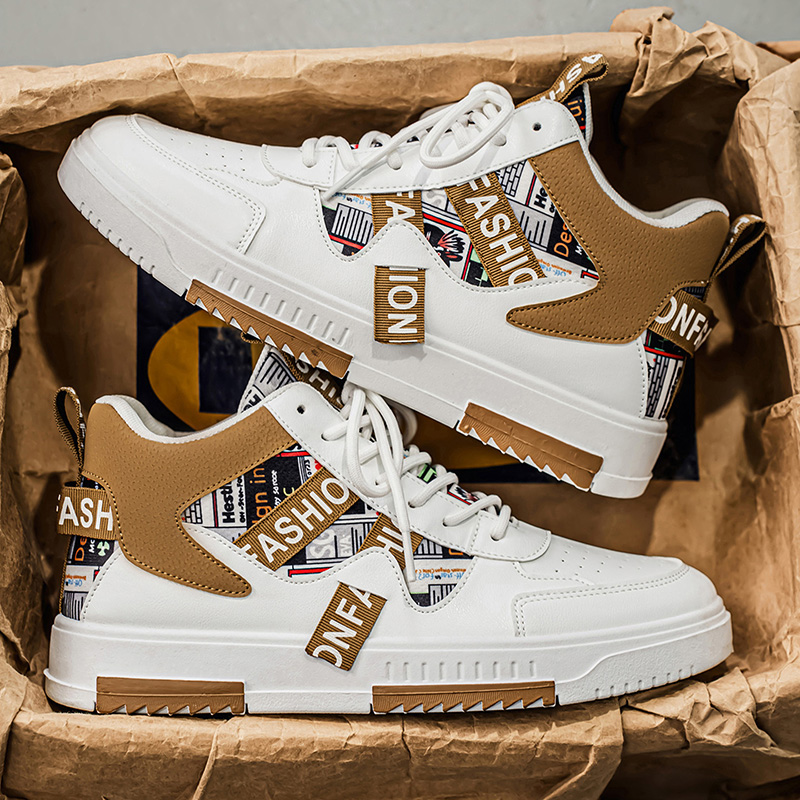 Street Fashion Winter 2025 - 2025 New Men's High-Top Casual Shoes,