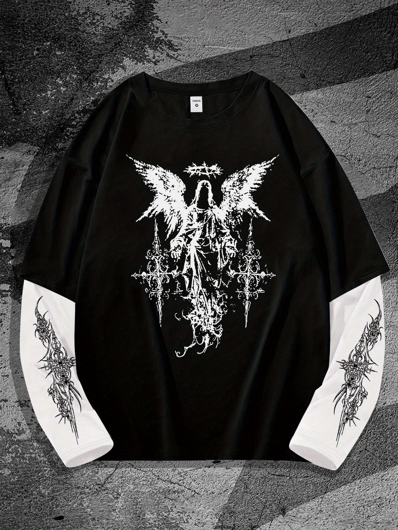 Street Fashion Men - New men's long-sleeved T-shirt for Spring