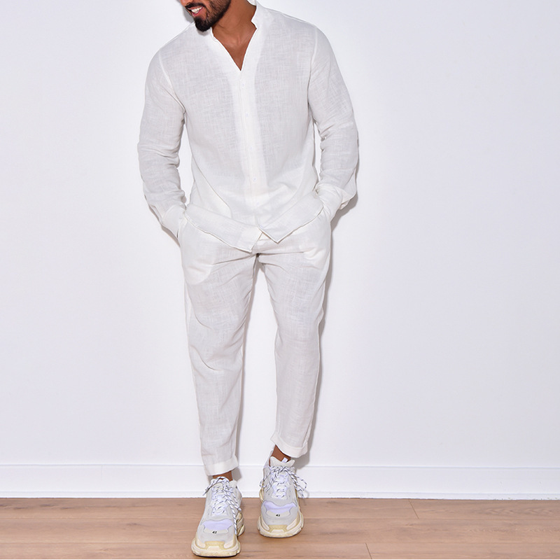 Street Fashion Week - Men's casual cotton two-piece set 2024