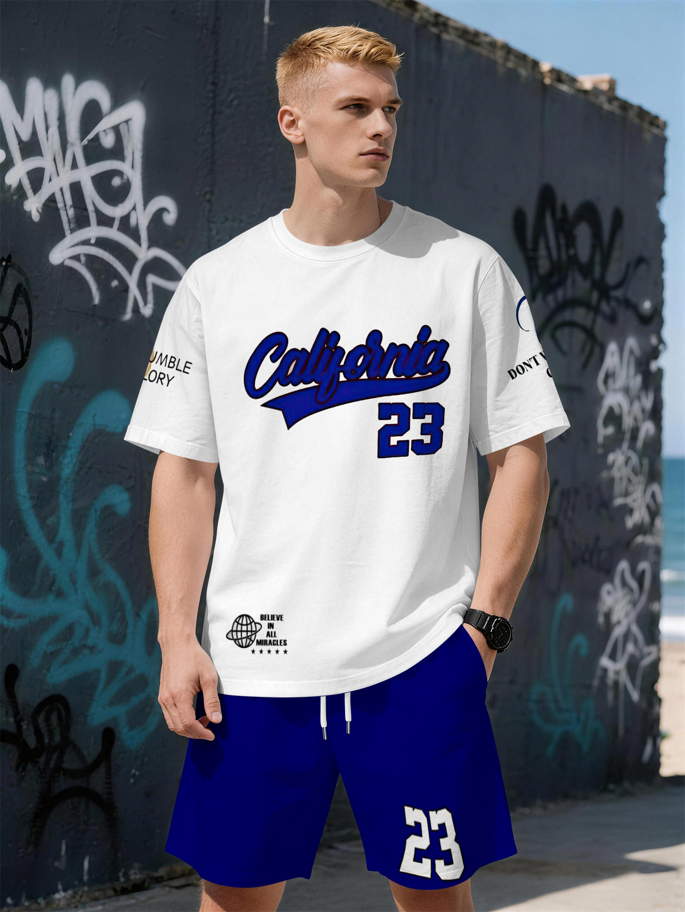 Street Fashion China - 2026 Summer New Men's Short-Sleeved Set