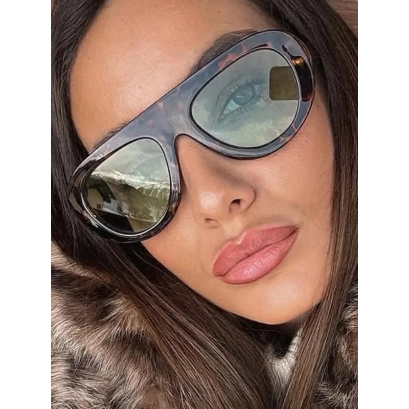 Y2K Retro Round Sunglasses Tre - Street Fashion Glasses ulasan dan harga