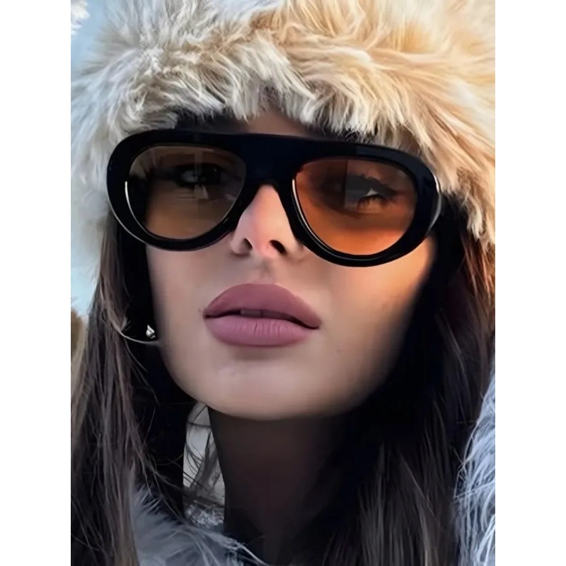 Y2K Retro Round Sunglasses Tre - Street Fashion Glasses ulasan dan harga