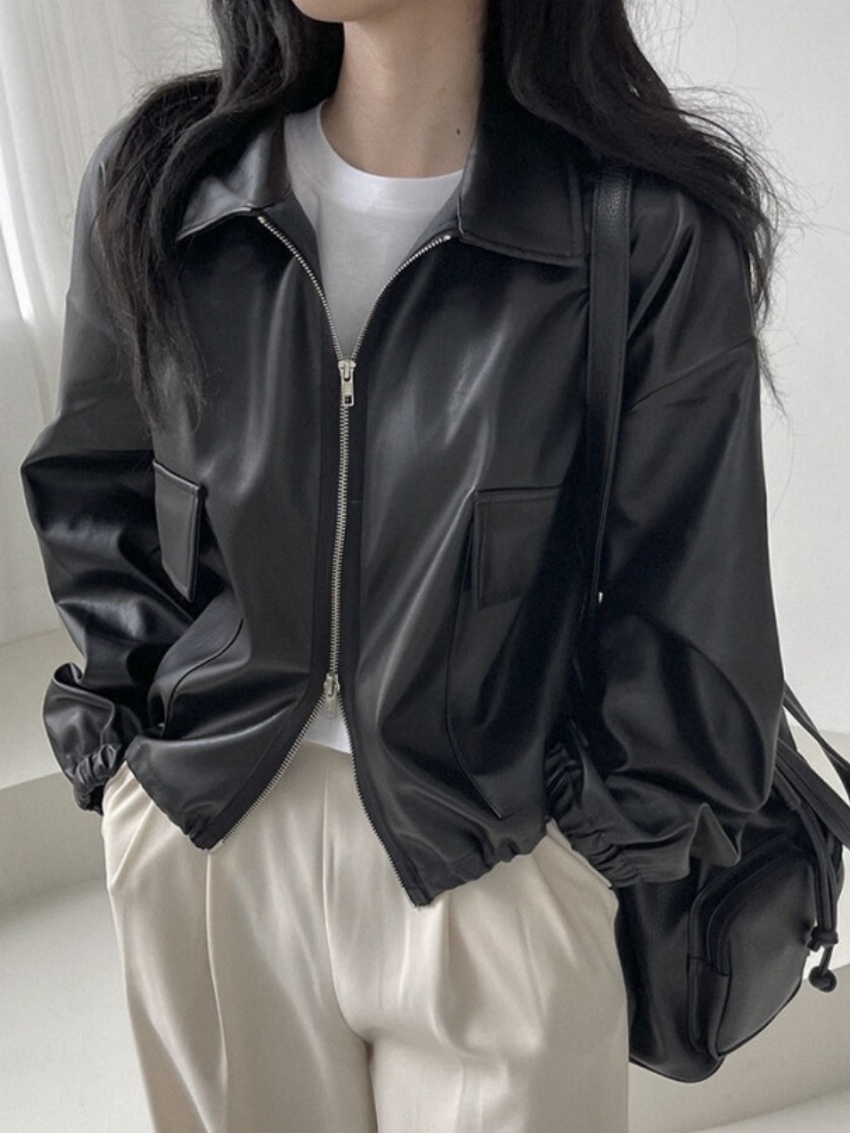 Alien Kitty Korea Solid Jacket - Street Fashion In Korea ulasan dan harga