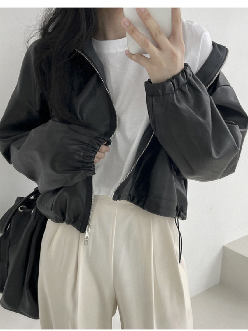 Alien Kitty Korea Solid Jacket - Street Fashion In Korea ulasan dan harga