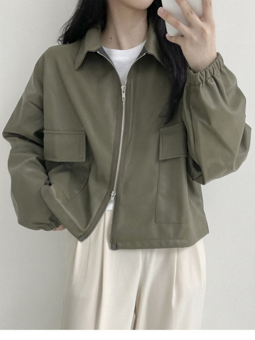 Alien Kitty Korea Solid Jacket - Street Fashion In Korea ulasan dan harga
