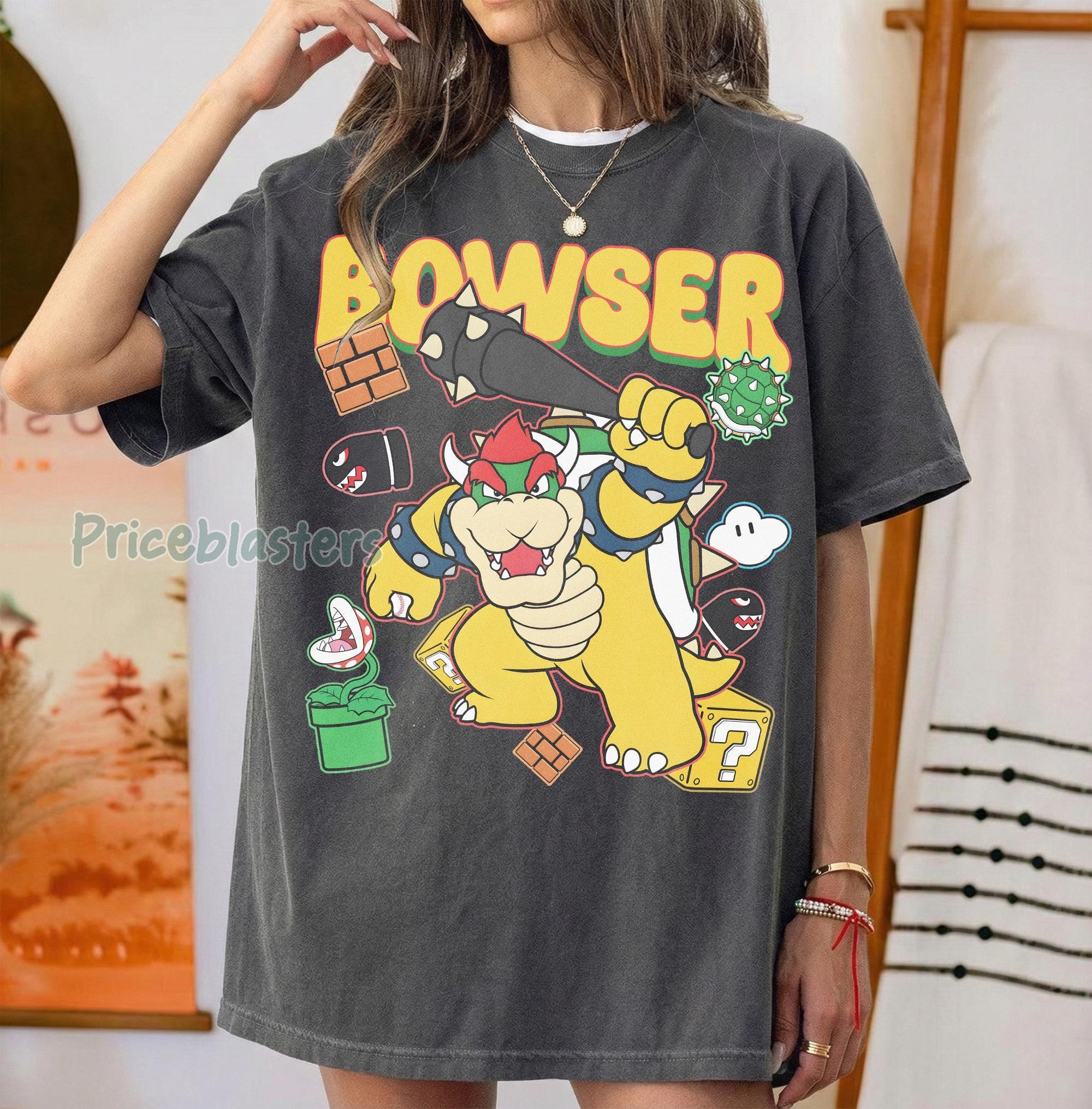 Anime Super Mario Tee Vintage  - Street Fashion Videos ulasan dan harga