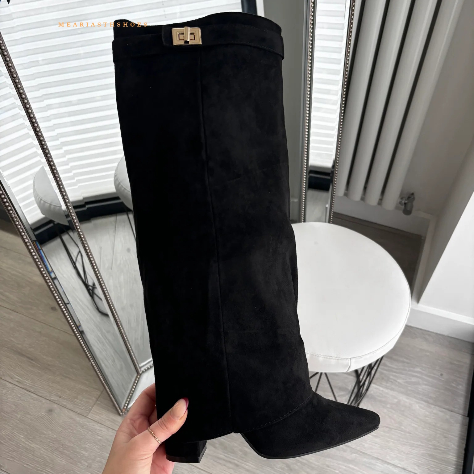 Women's Chunky Heel Knee High  - Street Fashion Winter 2025 ulasan dan harga