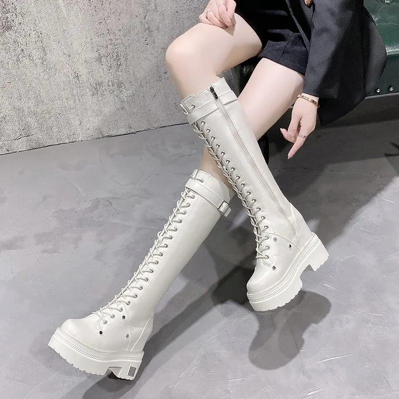 10CM New Women Platform Knee H - Chunky Sneaker Platform ulasan dan harga