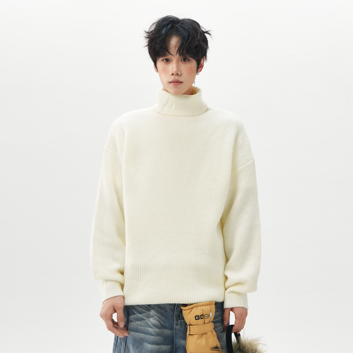 Fur Collar Pullovers Elegant M - Street Fashion Week ulasan dan harga