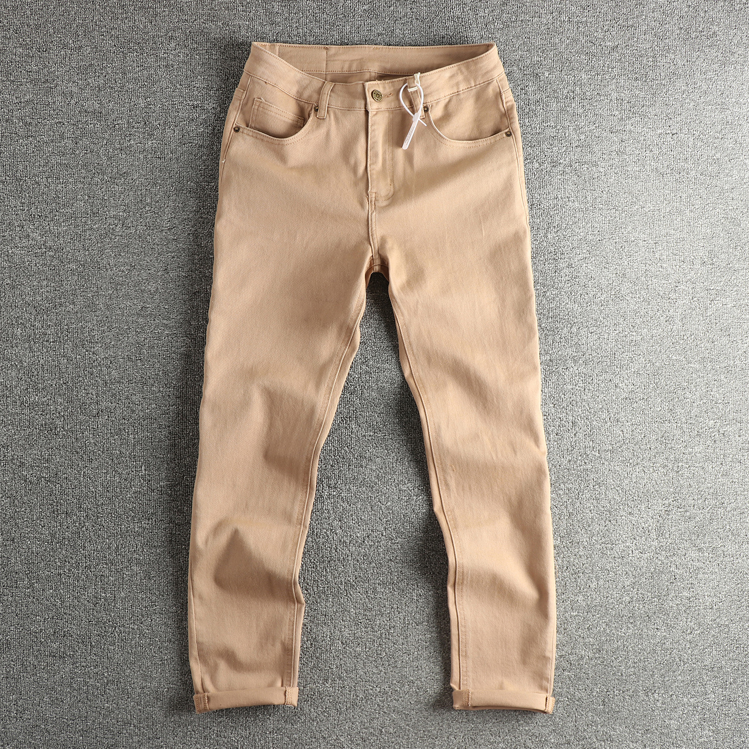 Men's Straight Leg White Denim - Street Fashion Com ulasan dan harga