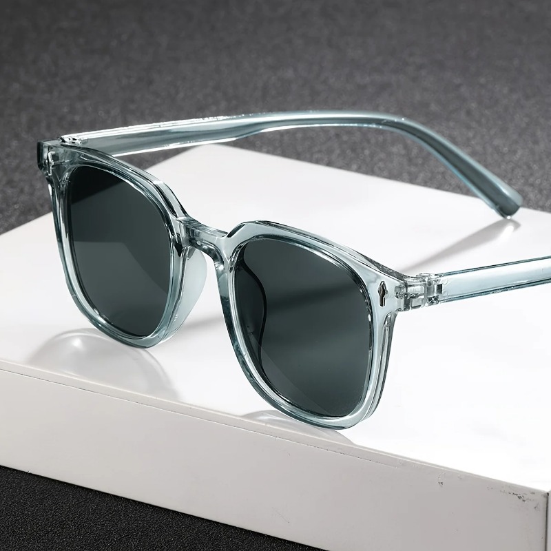 1PC Fashion Square Transparent - Street Fashion Glasses ulasan dan harga