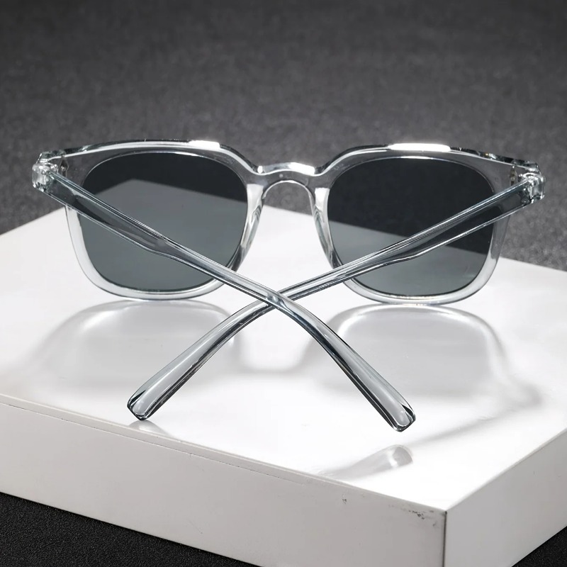 1PC Fashion Square Transparent - Street Fashion Glasses ulasan dan harga