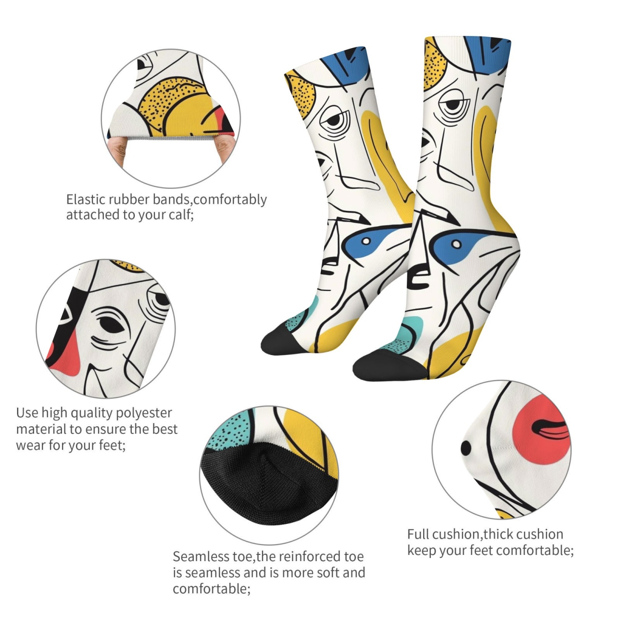 Picasso-style Abstract Print M - Street Fashion Style Youtube ulasan dan harga