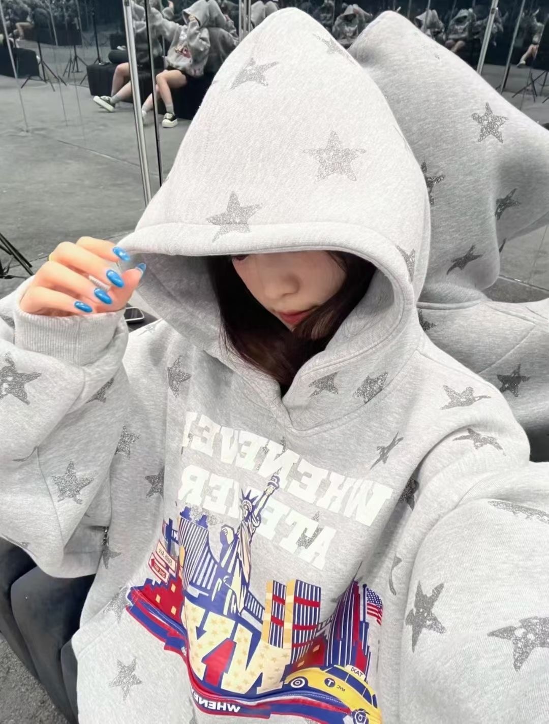 Women's Oversized Hoodie Sweat - Oversized Crewneck Fleece ulasan dan harga