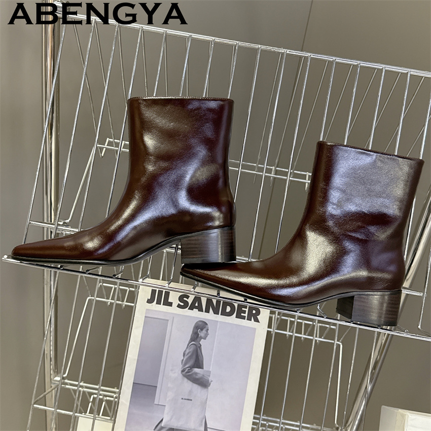 Brown Black Genuine Leather Po - Street Fashion Week ulasan dan harga