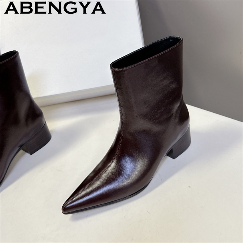 Brown Black Genuine Leather Po - Street Fashion Week ulasan dan harga