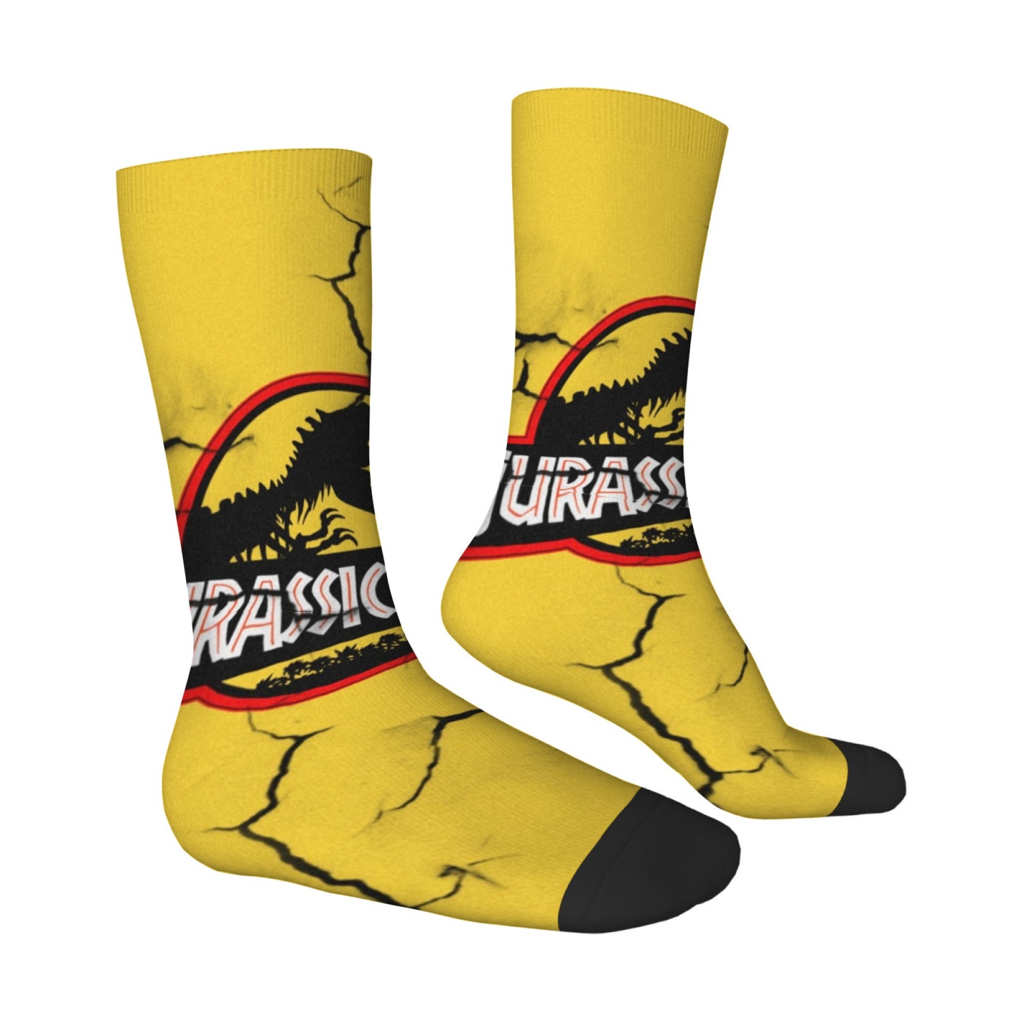 Jurassic Park Dinosaur Socks R - Street Fashion Style Youtube ulasan dan harga