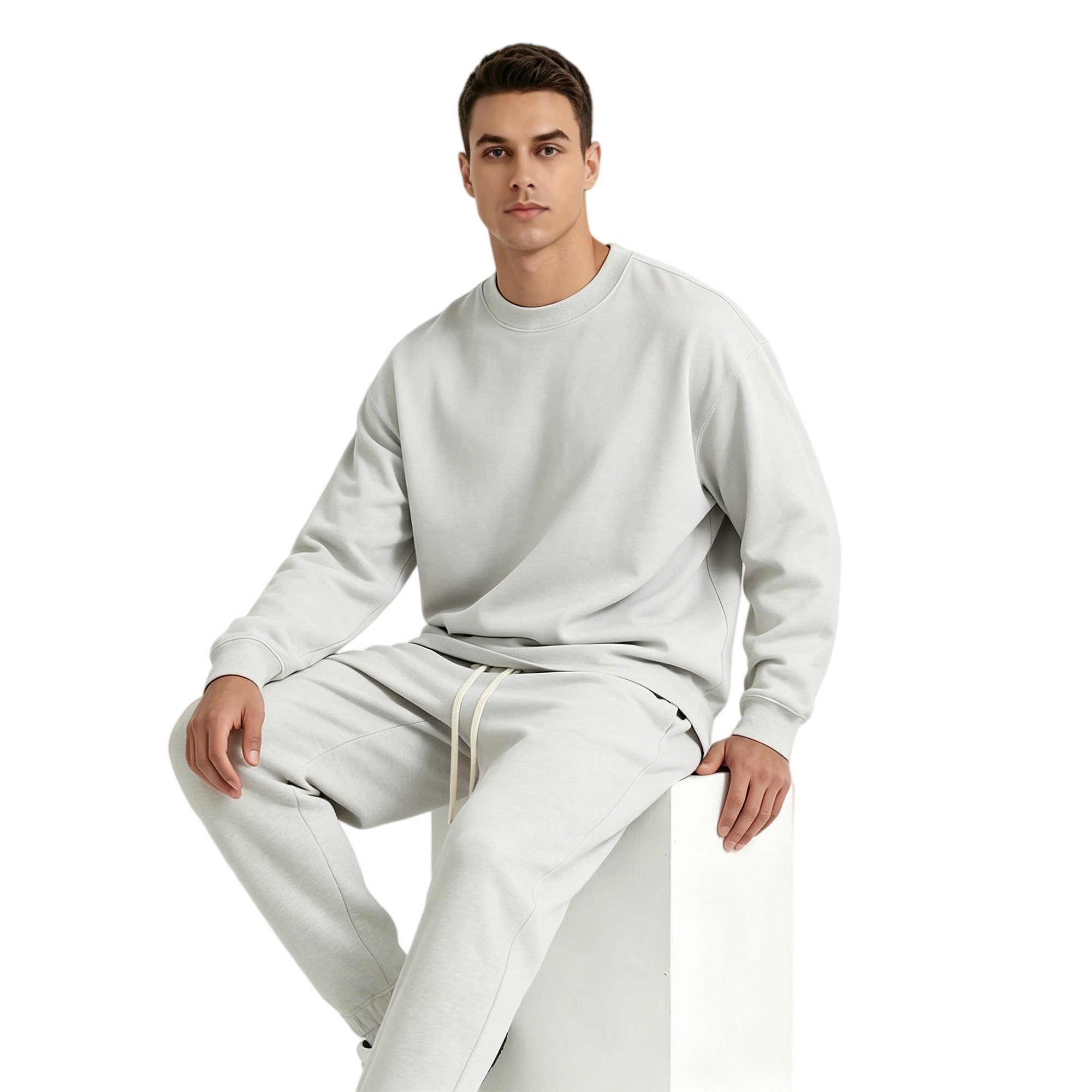 UNITE TOUD Men's Oversize Shea - Oversized Crewneck Fleece ulasan dan harga