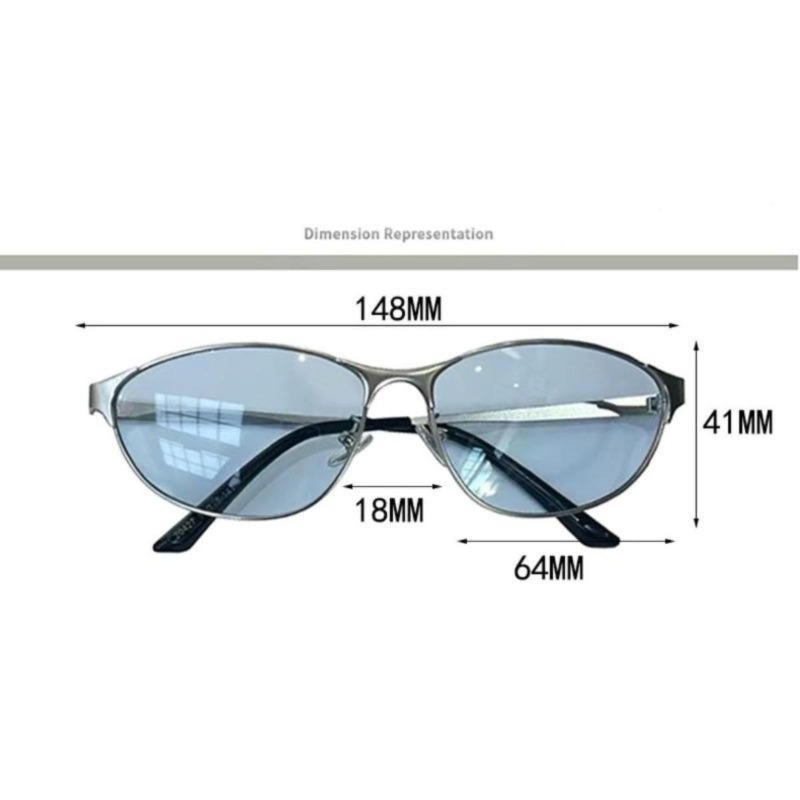 Y2K Cat Eye Sunglasses Ultravi - Street Fashion Glasses ulasan dan harga