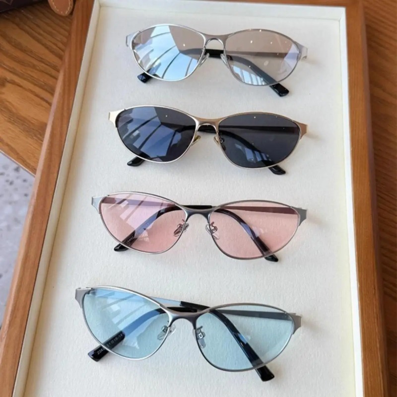 Y2K Cat Eye Sunglasses Ultravi - Street Fashion Glasses ulasan dan harga