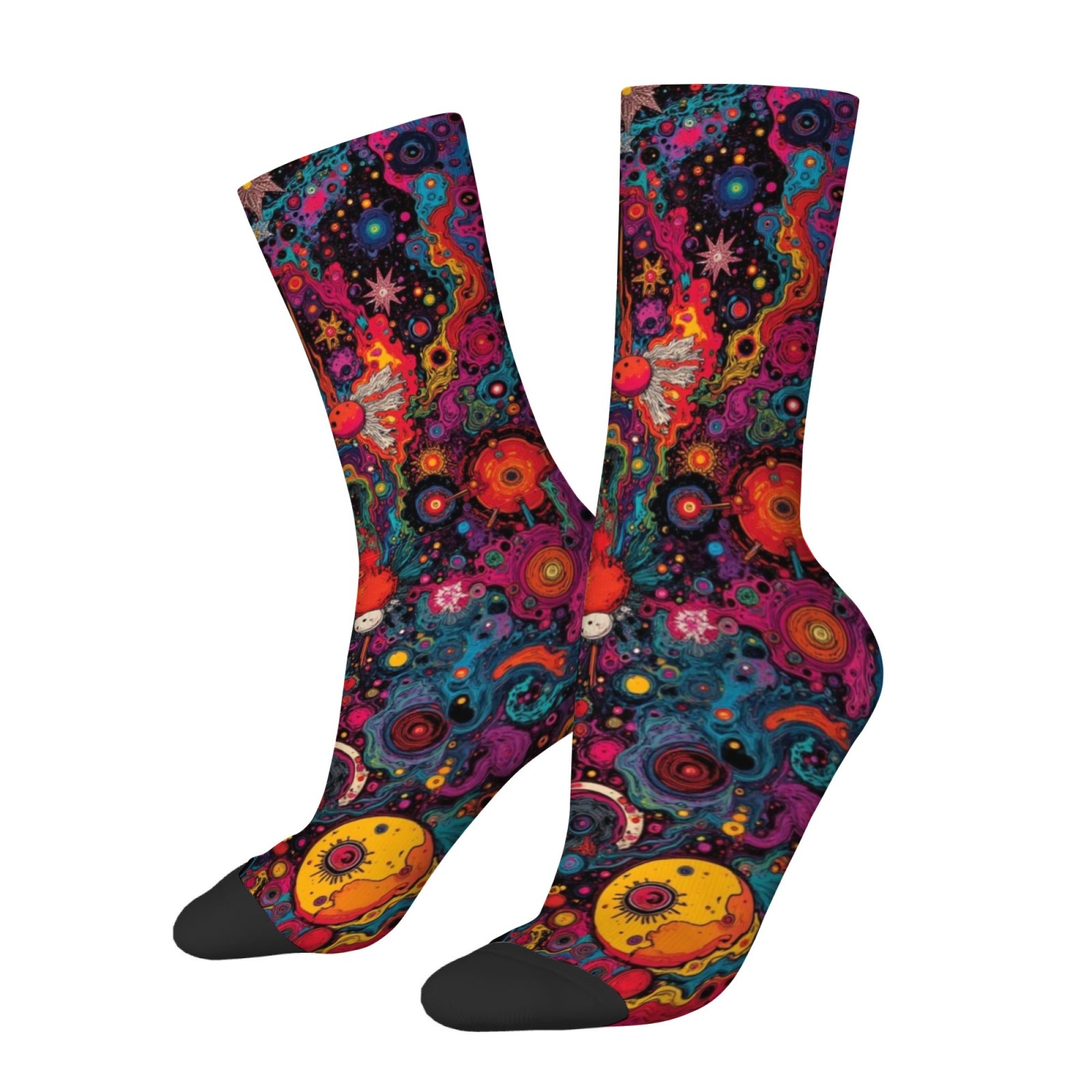 Psychedelic Cosmic Planet Abst - Street Fashion Style Youtube ulasan dan harga