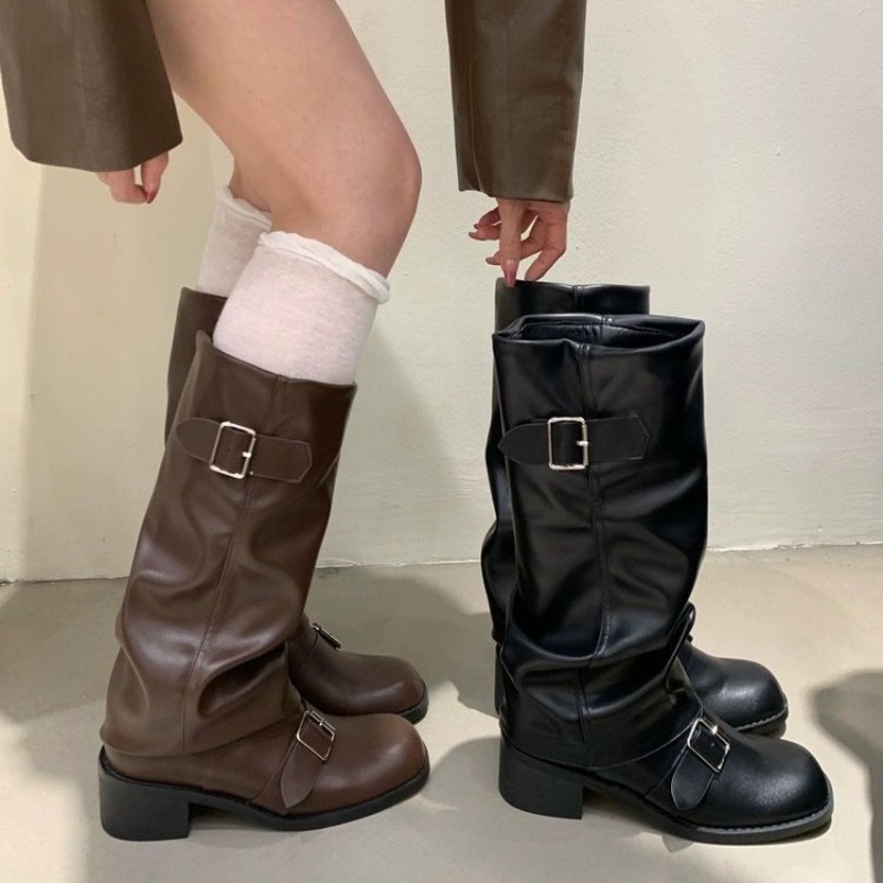 2025new Woman Boots Knee High  - Street Fashion Winter 2025 ulasan dan harga