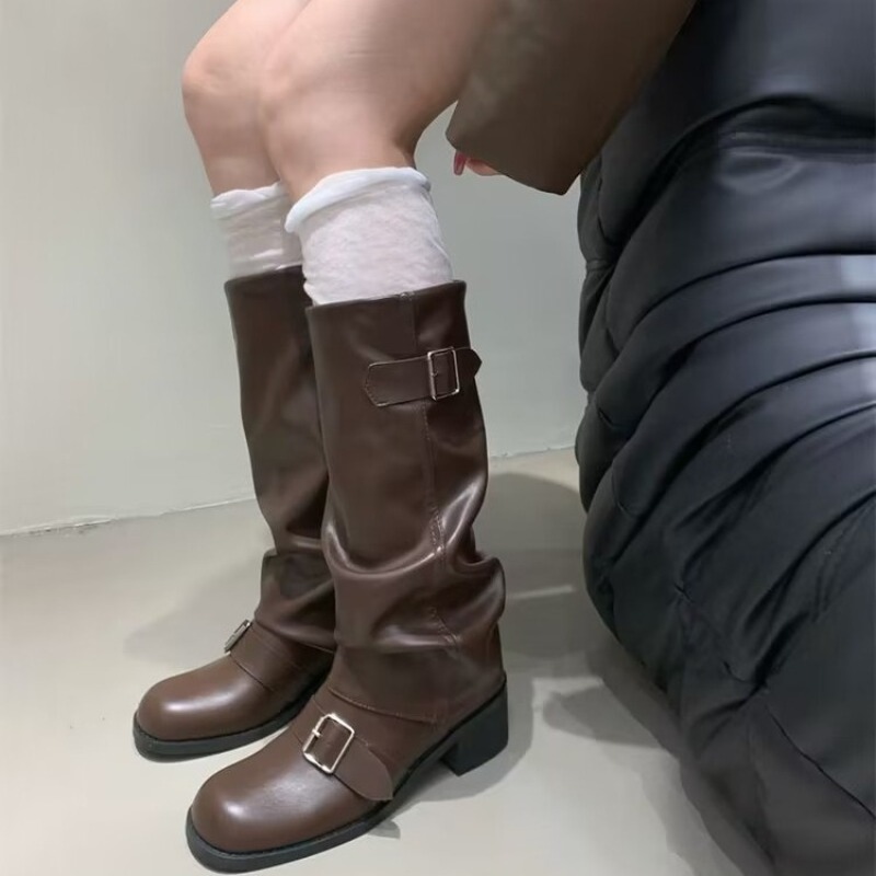 2025new Woman Boots Knee High  - Street Fashion Winter 2025 ulasan dan harga