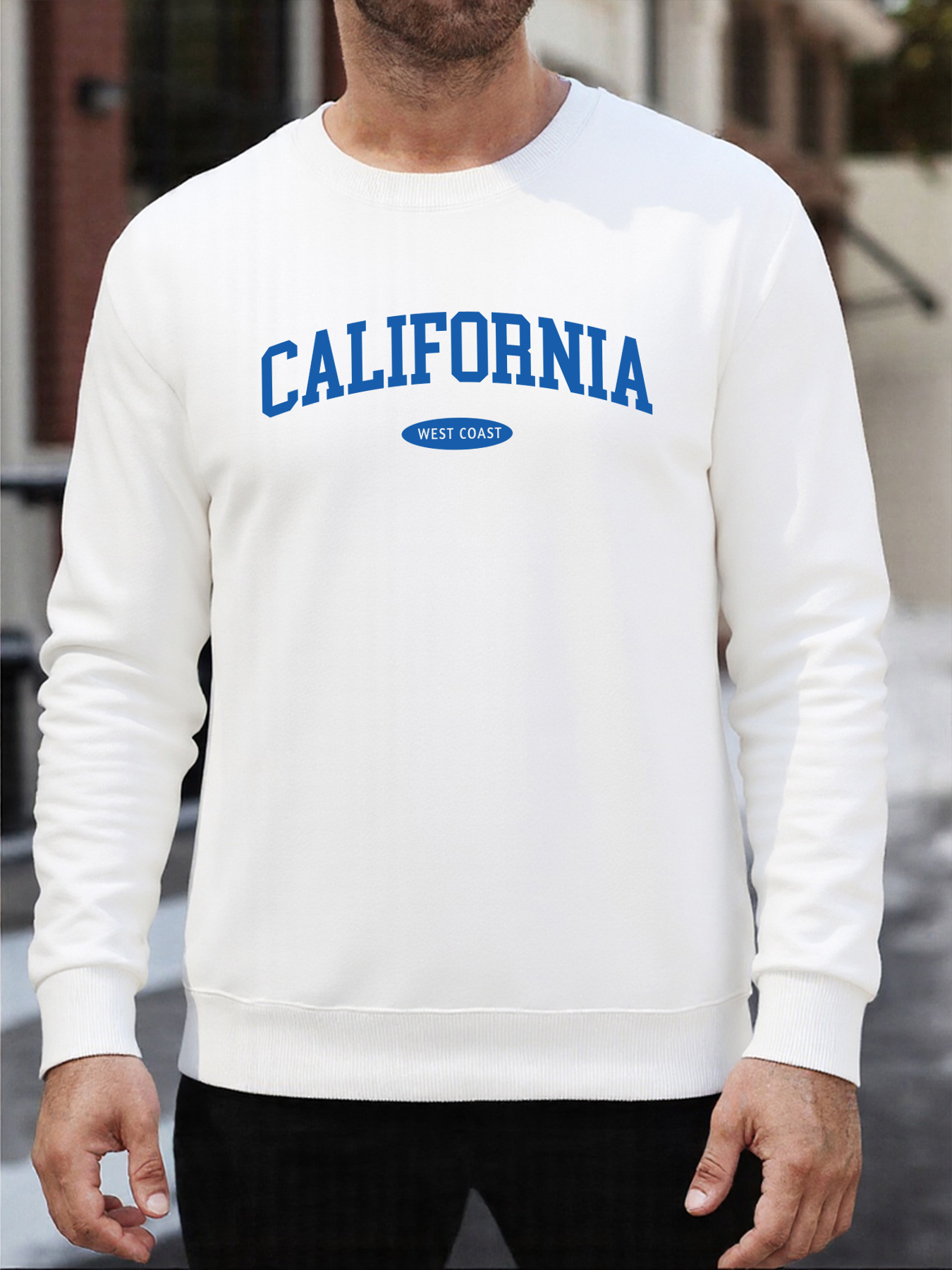 Califonia West Coast Design Pu - Oversized Crewneck Fleece ulasan dan harga