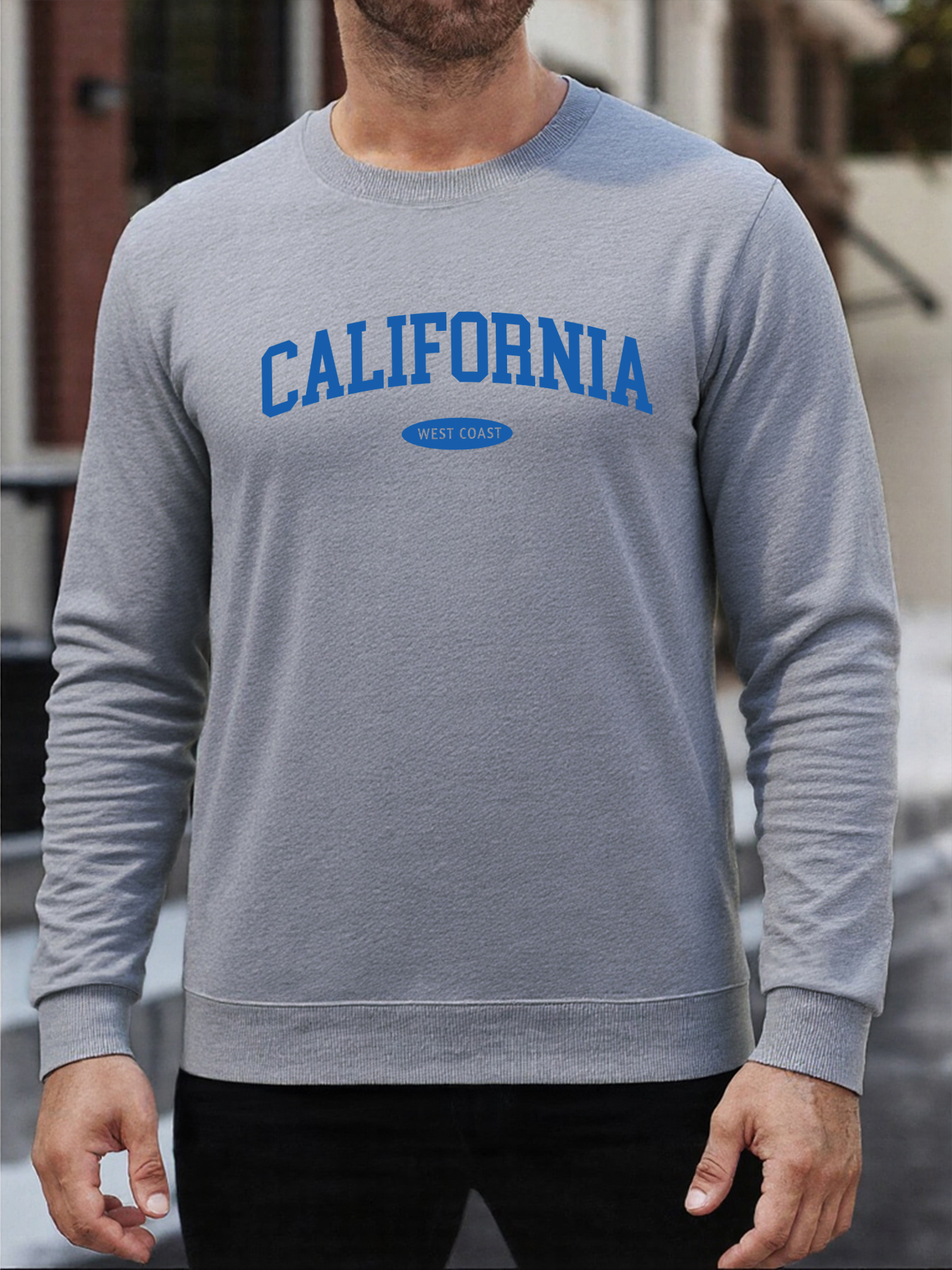 Califonia West Coast Design Pu - Oversized Crewneck Fleece ulasan dan harga