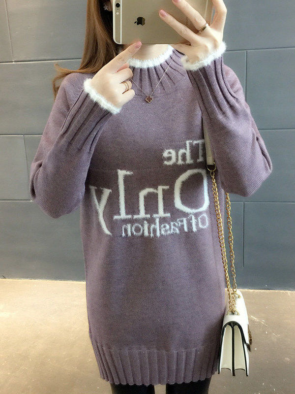 Women's Fleece Lined Oversized - Oversized Crewneck Fleece ulasan dan harga