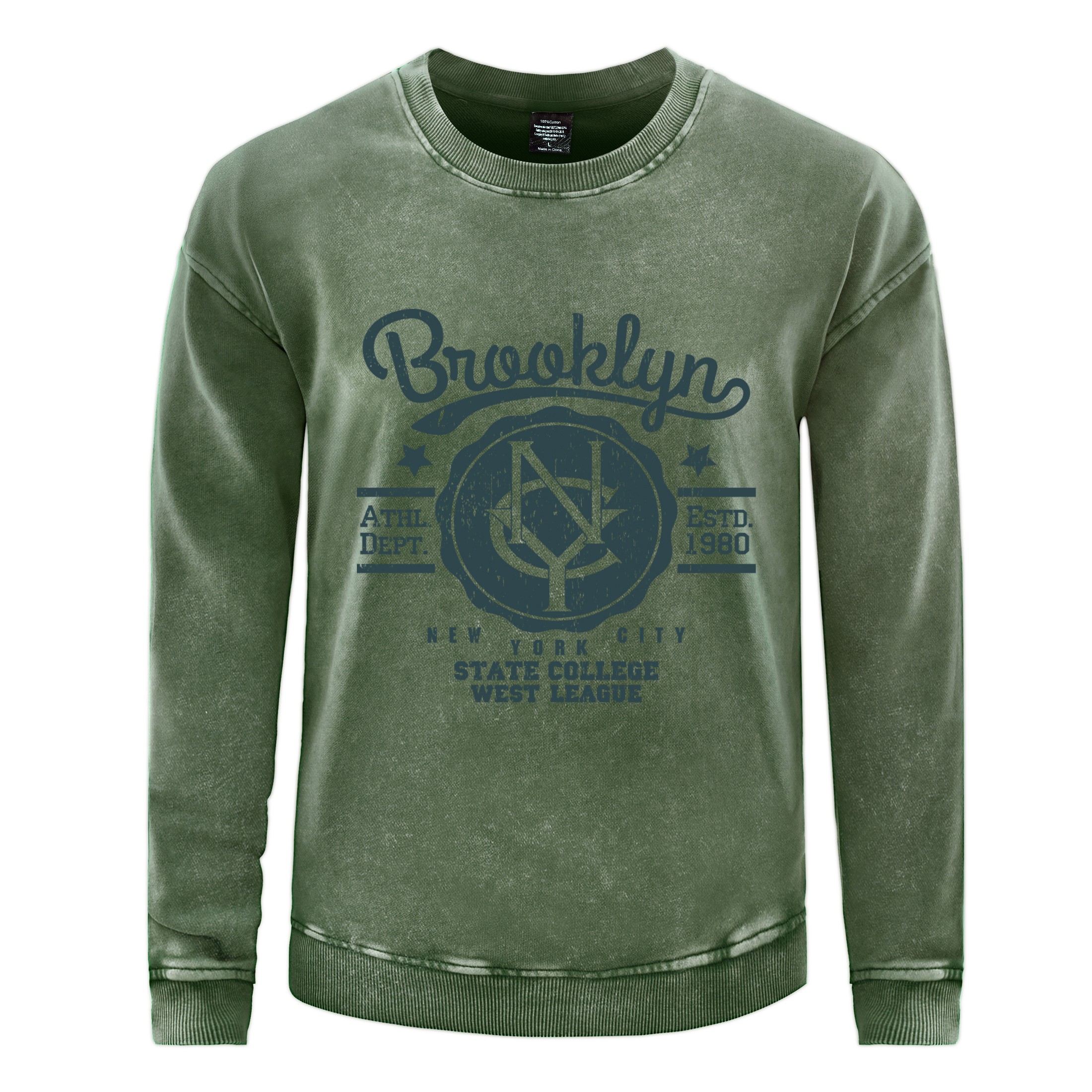 State College West League Man  - Oversized Crewneck Fleece ulasan dan harga
