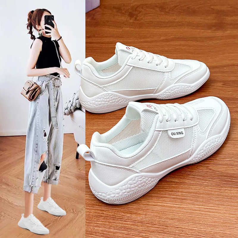 Round Toe Non Slip Chunky Plat - Chunky Sneaker Platform ulasan dan harga