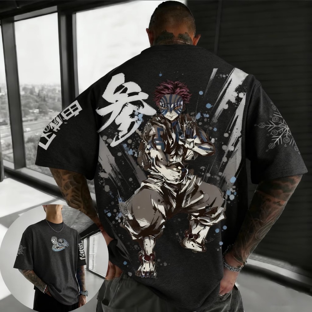 Summer Plus Size Demon Slayer  - Street Fashion In Japan ulasan dan harga
