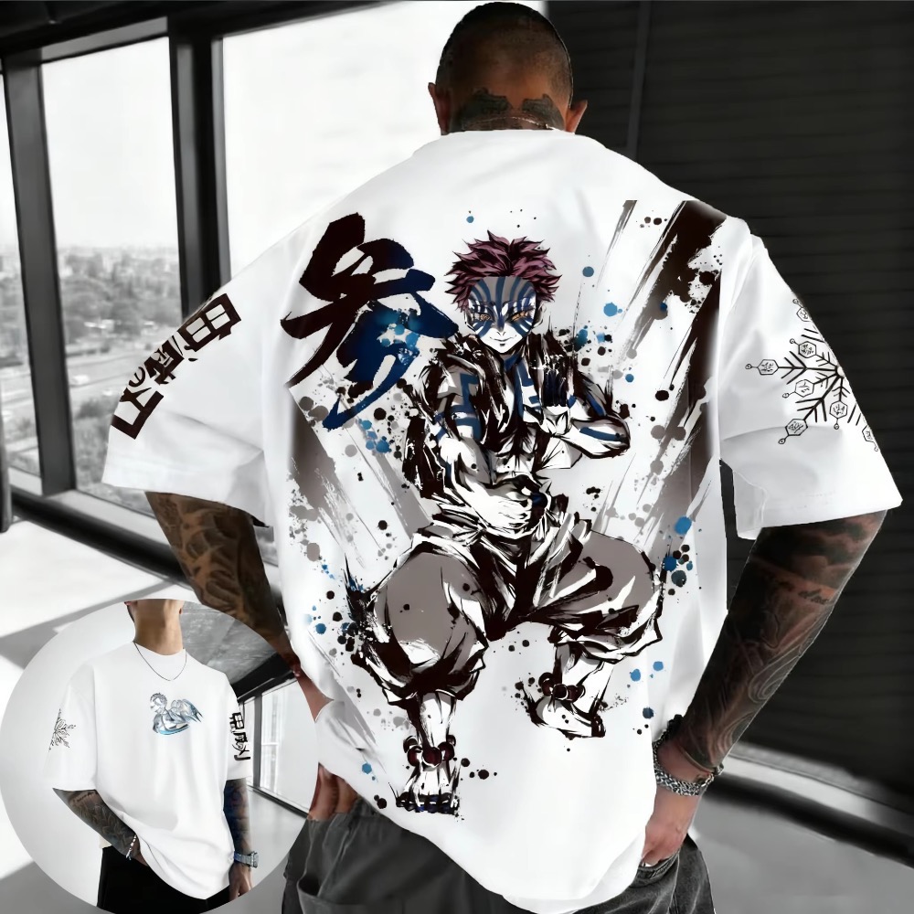 Summer Plus Size Demon Slayer  - Street Fashion In Japan ulasan dan harga