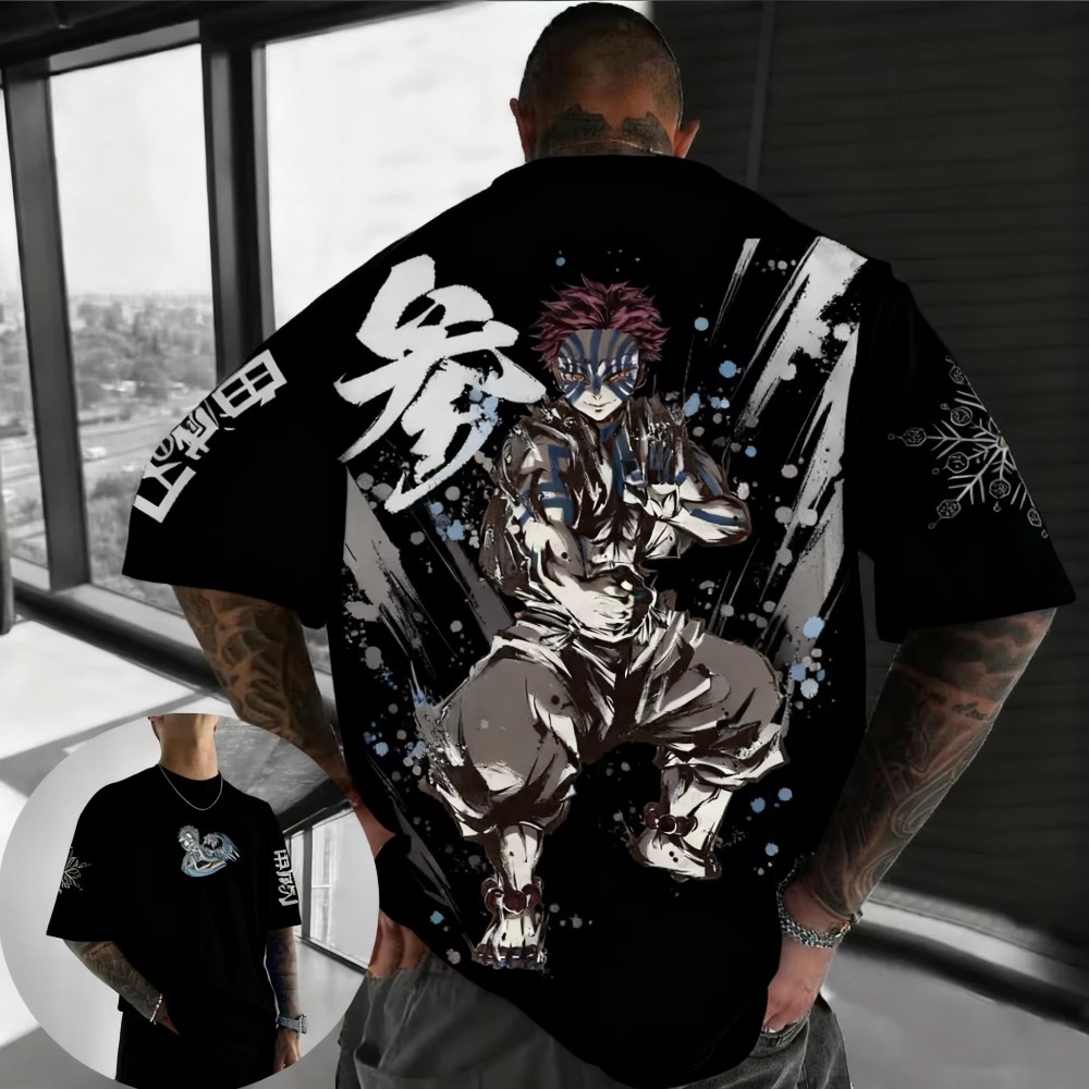 Summer Plus Size Demon Slayer  - Street Fashion In Japan ulasan dan harga