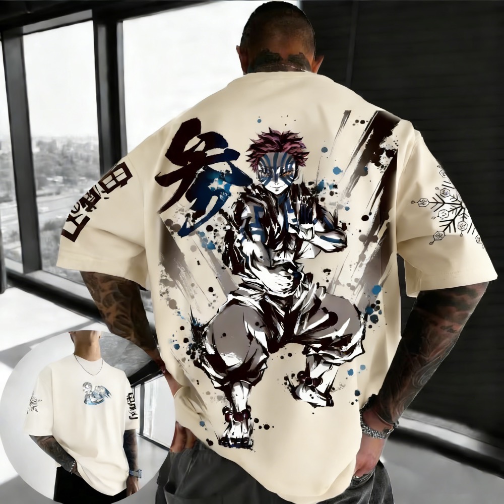Summer Plus Size Demon Slayer  - Street Fashion In Japan ulasan dan harga