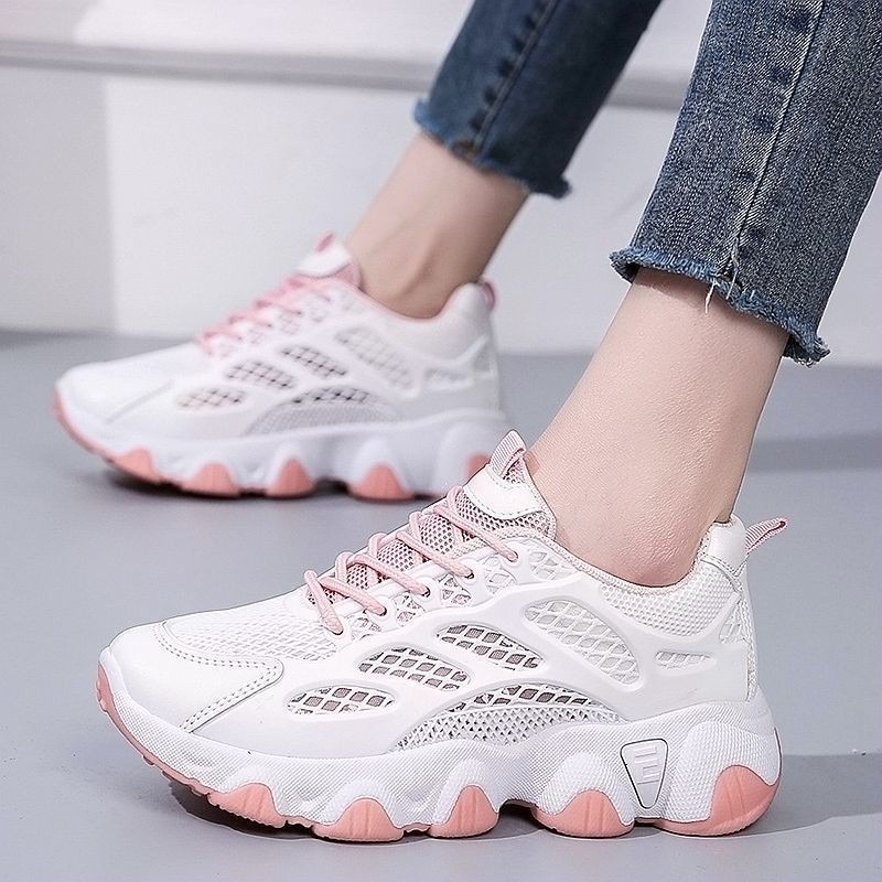 Breathable Mesh Chunky Sneaker - Chunky Sneaker Platform ulasan dan harga