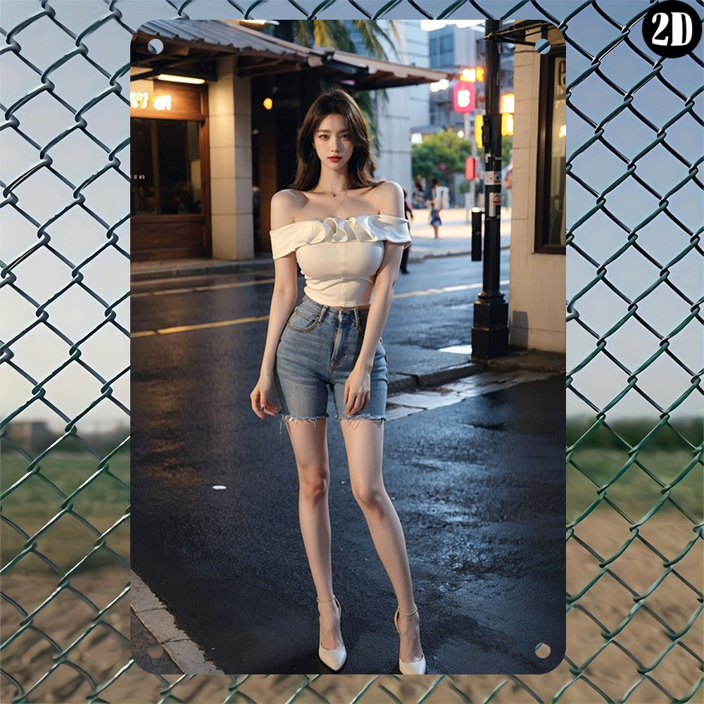 High-Definition Metal Tin Sign - Street Fashion Definition ulasan dan harga
