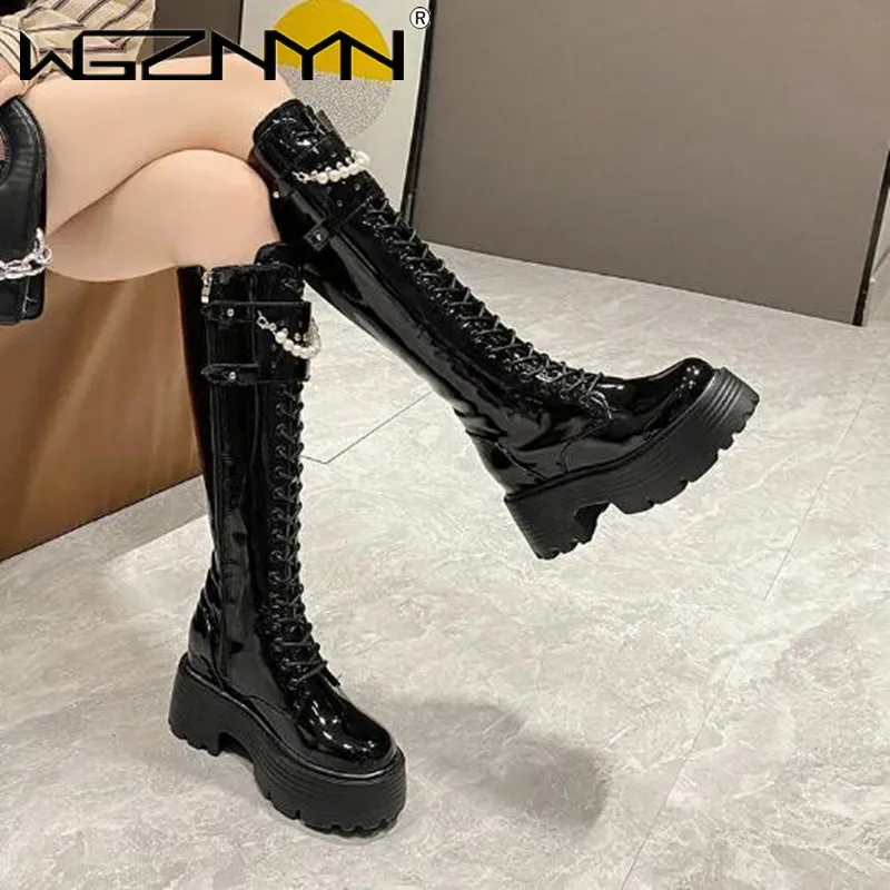 Winter Leather Warm Plush Boot - Chunky Sneaker Platform ulasan dan harga