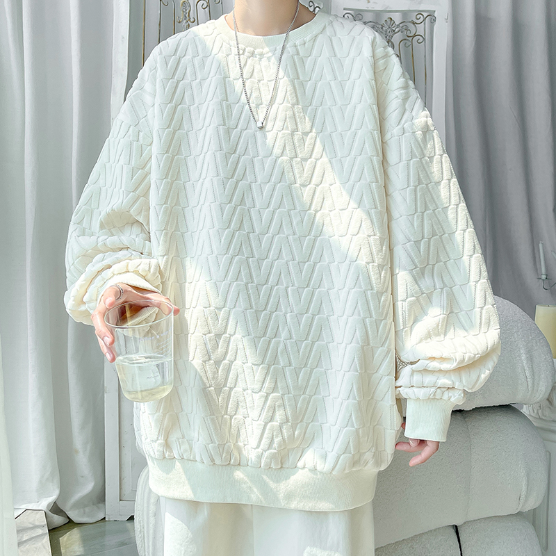 Trendy Oversize Men's Crew Nec - Oversized Crewneck Fleece ulasan dan harga