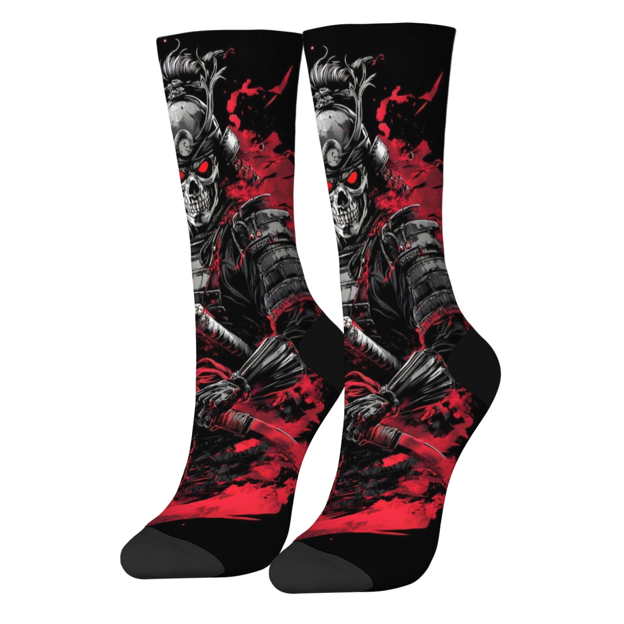 Skull Devil Warrior Men's Sock - Street Fashion Style Youtube ulasan dan harga
