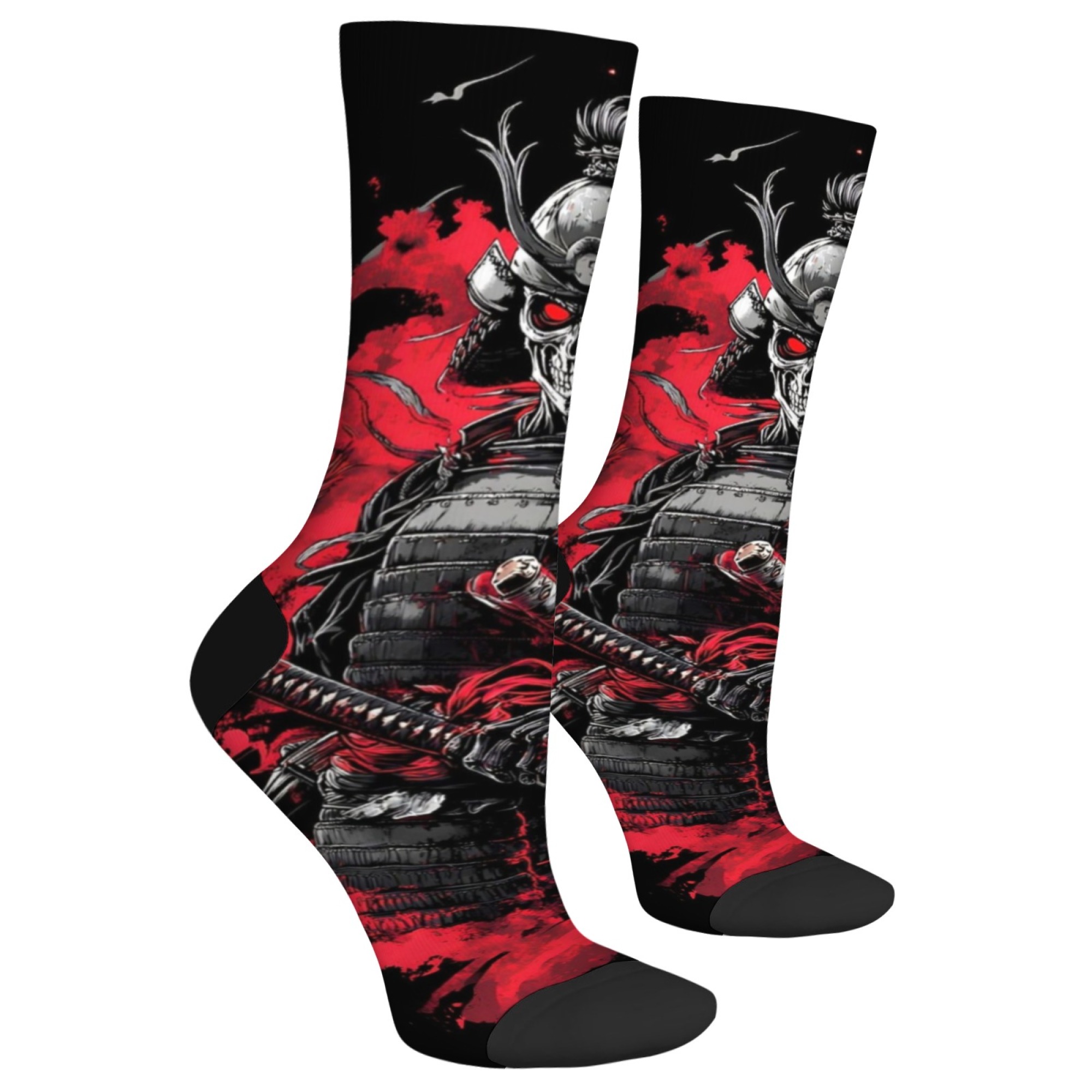 Skull Devil Warrior Men's Sock - Street Fashion Style Youtube ulasan dan harga