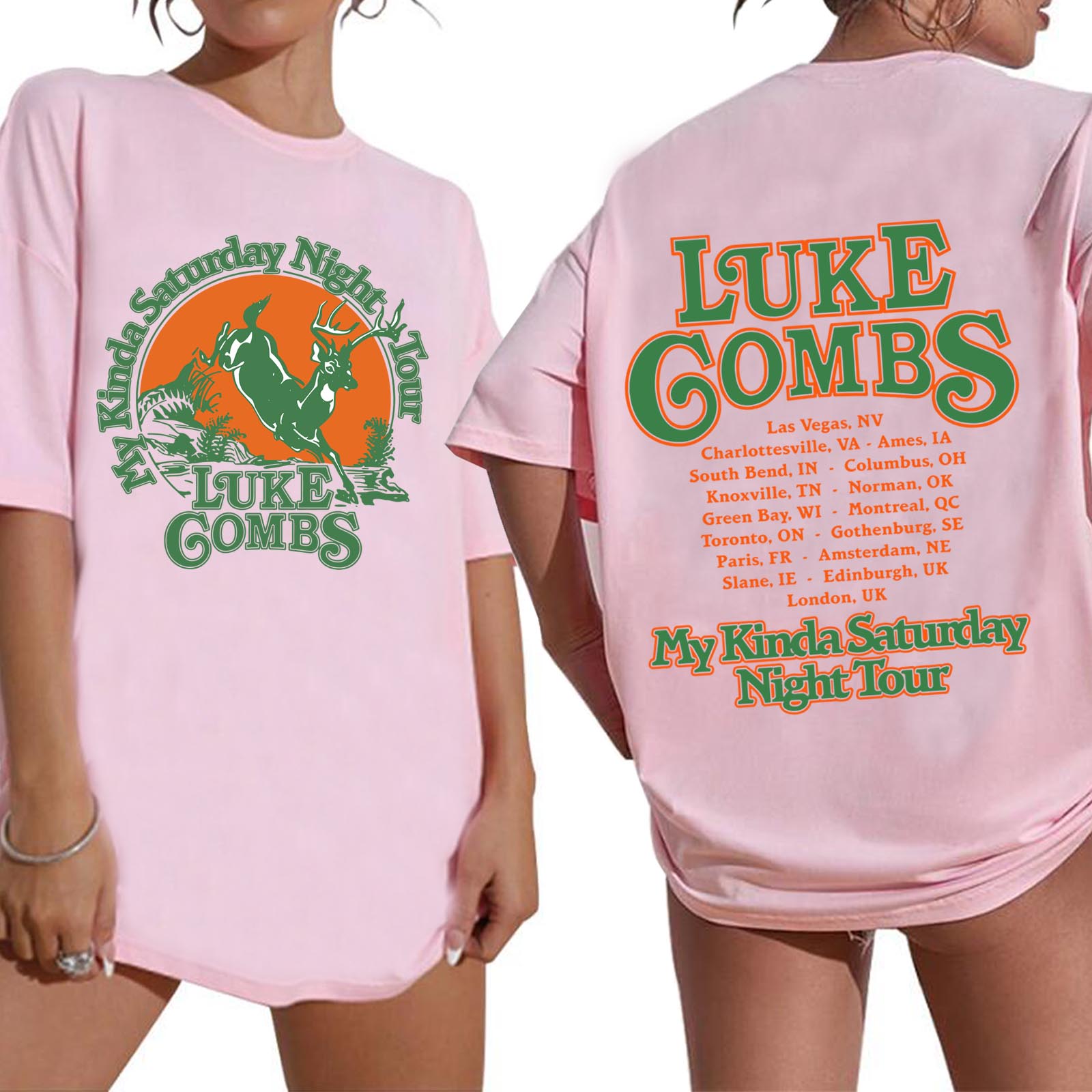 Luke-Combs Tour 2026 Shirt Wom - Oversized Crewneck Fleece ulasan dan harga
