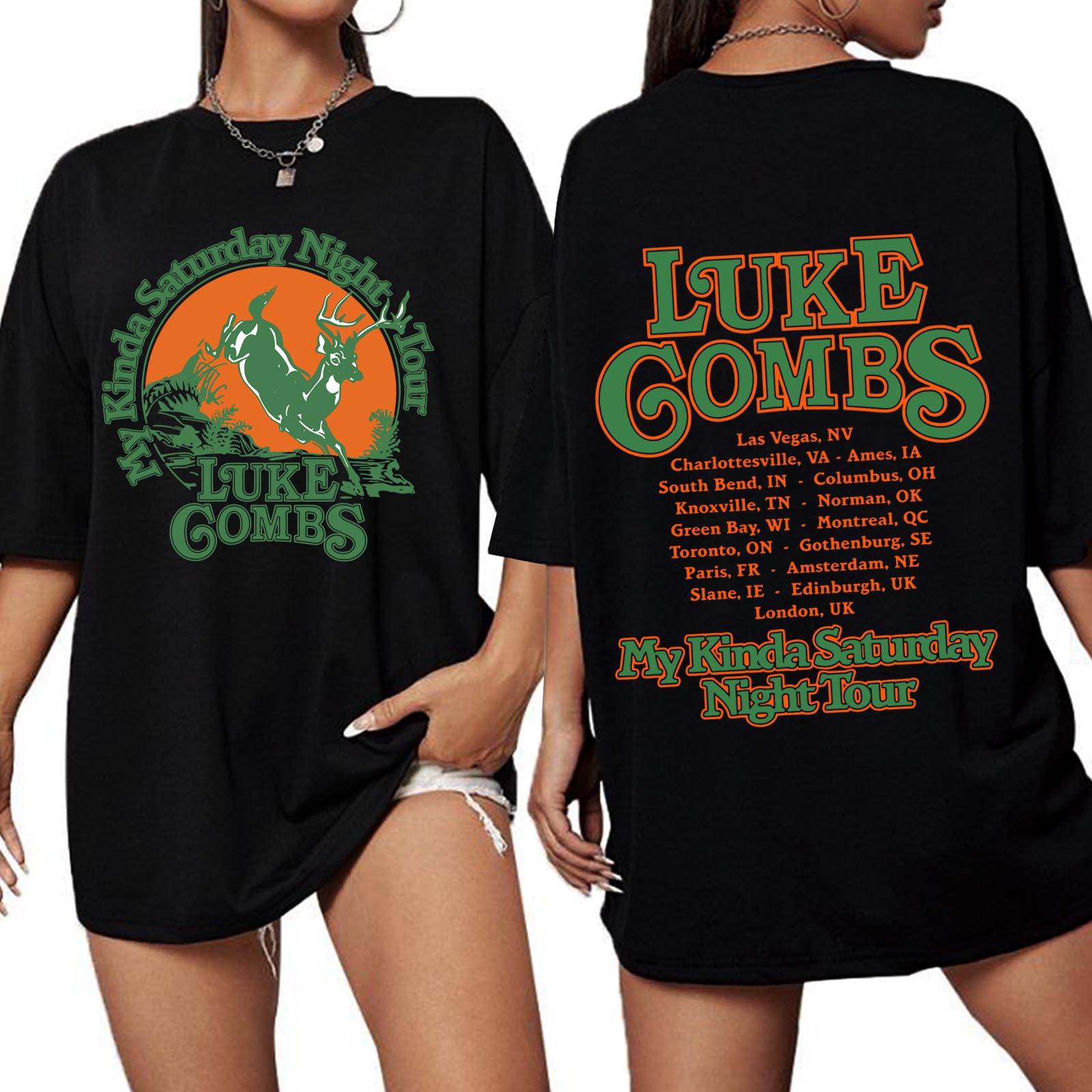 Luke-Combs Tour 2026 Shirt Wom - Oversized Crewneck Fleece ulasan dan harga