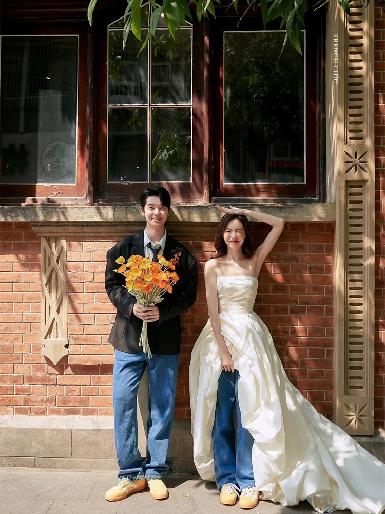 Korean Style Denim Young Coupl - Street Fashion Couple ulasan dan harga