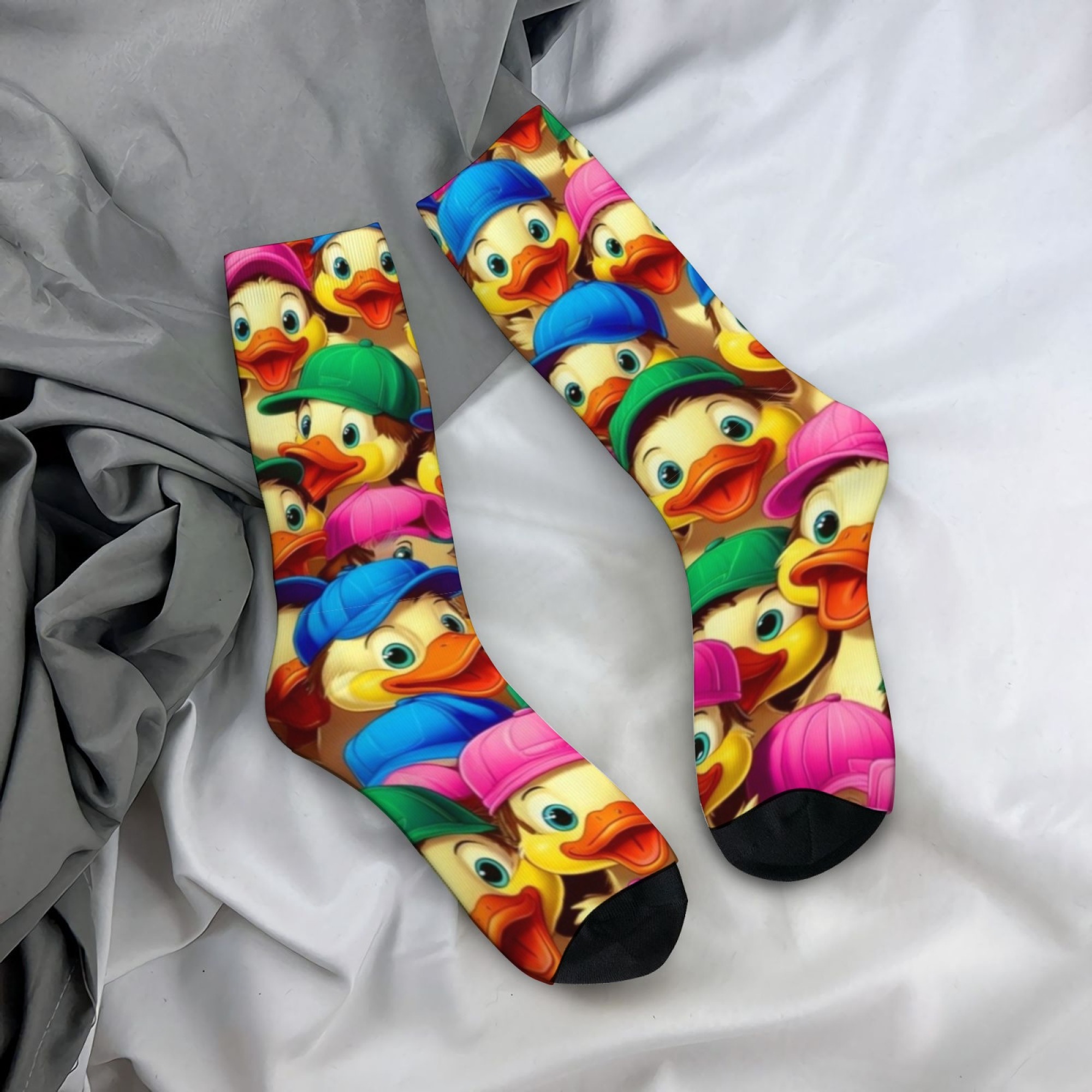 Happy Rubber Duck Socks Novelt - Street Fashion Style Youtube ulasan dan harga